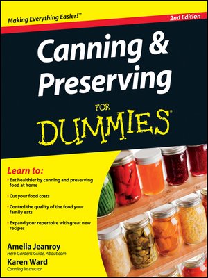 cover image of Canning and Preserving For Dummies